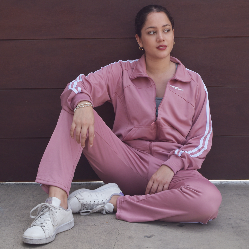 Buzo Mujer Deportivo Opttimu OD92 Rosa Completo