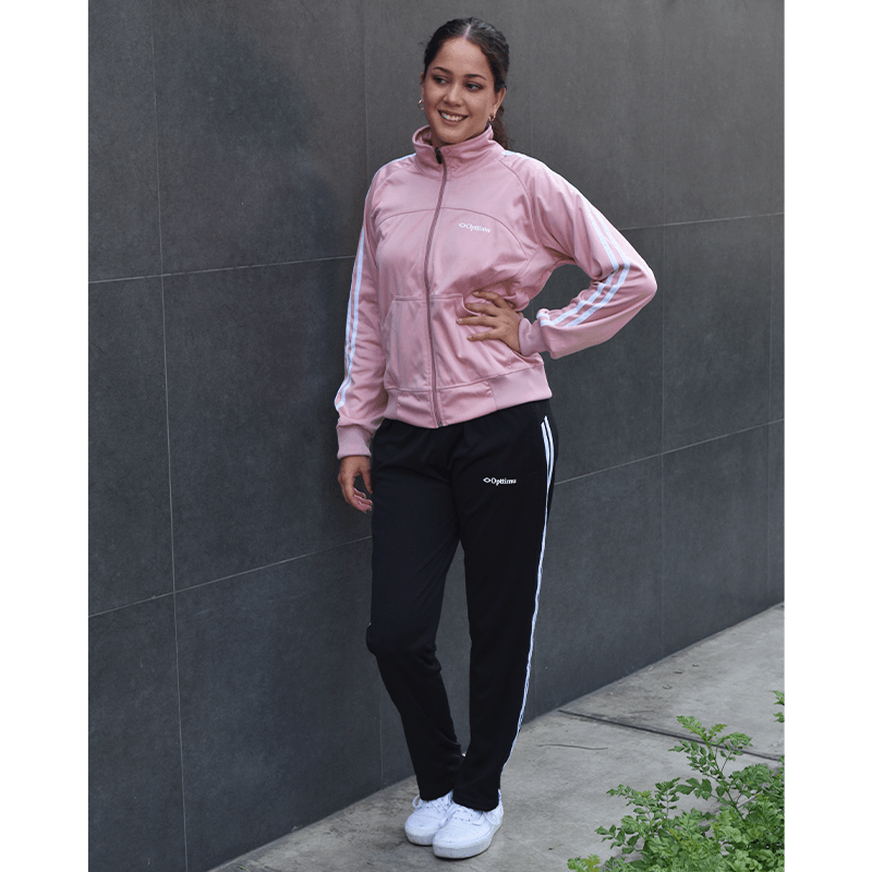 Buzo Mujer Deportivo Opttimu OD80 Rosa/Negro - TiendaFB.com
